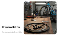 Bike Brake and Gear Selector Wire Kit High-Carbon Steel Inner Wire Bike Brake Wire Kit Cycle Wire Set Effortless PTEE Inner Tube