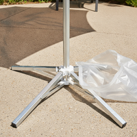 Foldable Galvanized Cross Umbrella Base for Outdoor Patio Market Fishing Umbrellas