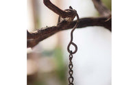 Hanging Two-Tier Bird Feeder Rust Resistant Vintage Style Bird Food Tray Weather Resistant Antique Iron Hanging Planter for Gardeners