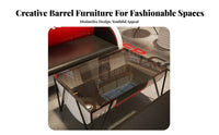 Creative Design warehouse Booth Dining Set adaptable Combination 4-Seater Table collection Sturdy Construction Cafe Seating Group Antiabrasion Feet for Bar Proprietors, Restaurant Owners, Homeowners, Coffee Shop, Pub, Bistro, Lounge