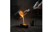 Crucible Tongs Kit Long Handled Crucible Tongs with Gloves Anti-Slip Metal Refining Casting Tool for Blacksmiths, Foundry