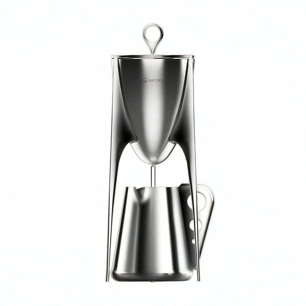 LUCUKU 304 Stainless Steel Coffee and Tea Pot Set with Siphon and Fair Cup