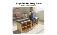 Multi-Functional Tufted raiseTop Ottoman Multifunctional Storage Bench Comfortable padding Upholstered Stool sturdy Wood Frame for Families, Homeowners, Adults, Entryway, Hallway, Bedroom, Commercial Spaces