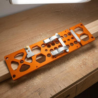 Right-Angle Guide Plate Clamping Buckles Power Tool Accessory Anodized Orange