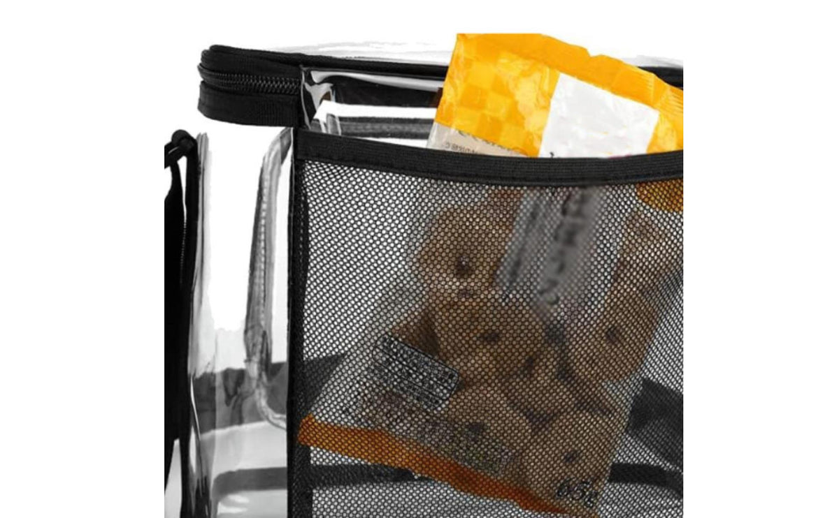 Clear PVC Storage Bag Transparent Rectangular PVC Side of Bag Straps Carry Item