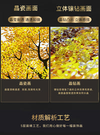 背靠金山三联画客厅装饰画沙发背景画简约挂画现代壁画山水墙画