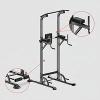 Workout Rig Featuring Height Adjustable Pull-up Bar Featuring Multifunctional Workout Rig for Adults, Home Gym, Apartment, Garage