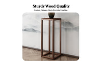 Floor-Standing Chinese design plant Pedestal Elegant artistic Plant Display adaptable Use Indoor Furniture craftsmanal for Home Decorators, home residents, Cultural lovers, Living Room, Bedroom, Entryway, Office