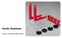 Aluminum Alloy Woodworking Right Angle Clamp Twofold Scale Markings 90 Degree Positioning Square Lightweight for Carpenters