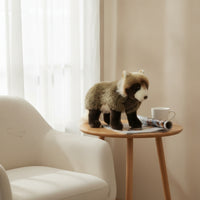 Raccoon Dog Stuffed Toy Soft Stuffed Raccoon Dog Soft-Furred Cuddly for Children, Nursery, Desk