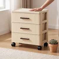 Drawer Nightstand with Storage Shelf for Bedroom
