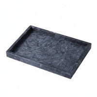 Marble Tray Versatile Rectangular Marble Tray Easy to Clean Jewelry Display Plate for Dresser, Restaurant