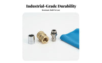 Foam Dispenser Quick Connector Metal Construction Pressure Washer Quick Connect Automatic Connect Adapter for Outdoor Cleaning
