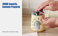 Ceramic Bathroom Lotion Bottle, Cartoon Creature, Soap Dispenser, Hotel, Home, Multi-Liquid Use, Random Style