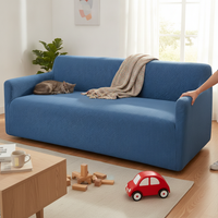 Solid Color Corn Velvet Thickened Stretch Sofa Cover All-Inclusive Non-Slip Couch Slipcover