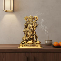 Zhao Gongming Riding Tiger Statue Detailed Craftsmanship God of Wealth Statue Chinese God of Wealth Figurine Lifelike Intricacy