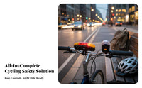 LED Lights Bike Tail Light with Buzzer Cycle Brake Light Buzzer for Commuters, Road Bikers, Night Riding, City Commuting