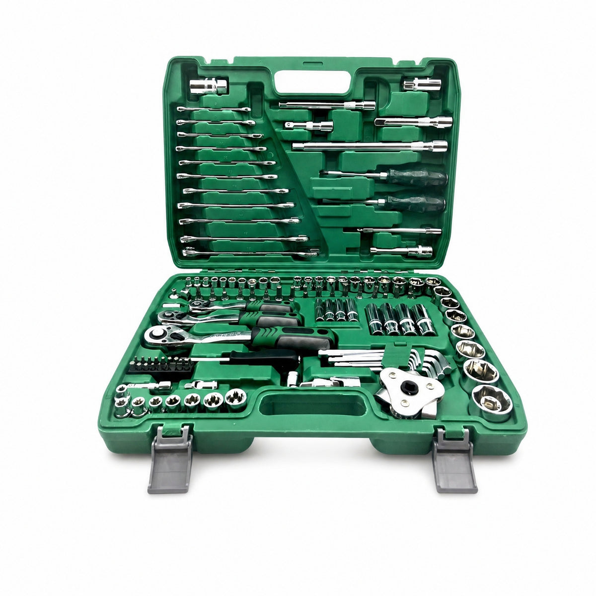 Professional Automotive Tool Kit Organized Socket Set with Case Portable Mechanics Tool Set Versatile for DIYers