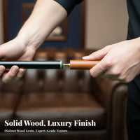 Snooker Cue Extension Handle No-Tool Installation Hardwood Wood Cue Extension Billiard Stick Extender Lightweight Construction