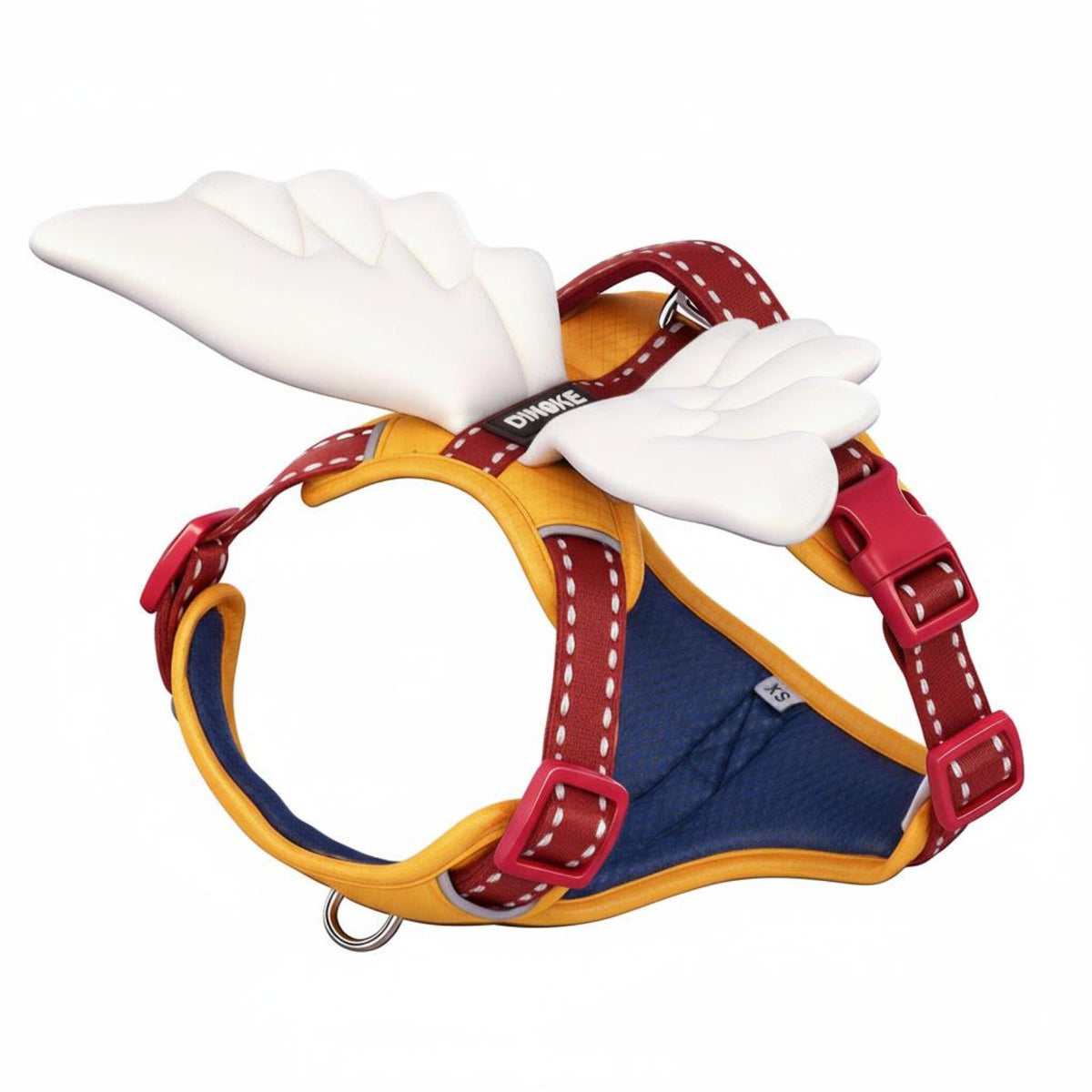 Adjustable Straps Angel Feather Dog Harness Lightweight Dog Chest Vest Long-Lasting Design for Daily Walks, Outdoor Adventures, Photoshoots