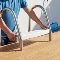 Non-Slip Swimming Pool Ladder Step Replacement Curved Swimming Pool Ladder Rung Replacement Molded Plastic Easy to Install