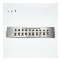 Precision Jewelry Wire Draw Plate Brushed Metal Half-Round Draw Plate Accurate Wire Drawplate Smooth for Metalsmiths