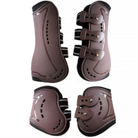 4 Pieces Tendon Boots Breathable Leg Guards Impact-Resistant for Equestrians
