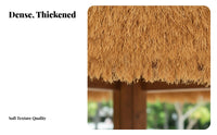Artificial Thatch Roofing Realistic Look Synthetic Straw Roof High Simulation Simulated Thatch Panel for Landscape Designers, Bamboo Bar, Resorts