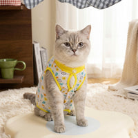 Pet Recovery Suit with Fasteners, Polyester Dog Neutering Suit and Cat Neutering Suit, Post Surgery Pet Clothing for Anti Lick Recovery