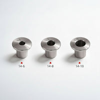 3 Pieces Drill Guide Bushing Interchangeable Threaded Drill Bushing Tool Flanged Long-Lasting for Woodworkers, Jigs, Fixtures