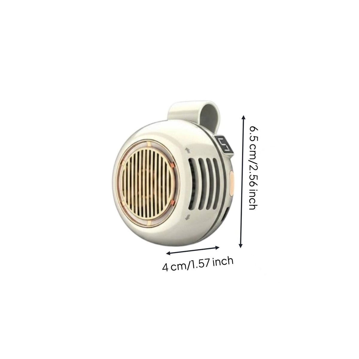 USB-C Rechargeable Waist Clip Fan Lightweight Wearable Fan Long Battery Life Low Noise for Outdoor, Travel, Office