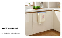 Wall-Mounted Trash Can Space-Saving Wall Mounted Garbage Bin Easy Installation Hanging Cabinet Trash Can for Renters, Washroom, Under Sink, Countertop