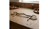 Full Cheek Bit Stainless Steel Bit with Cheek Guards Sturdy Tack for Equestrians, Horse Training