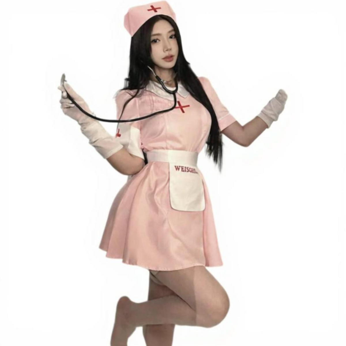 Halloween Nurse Cosplay, Short Skirt, Party, Youth