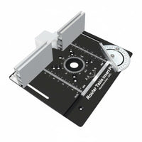Metric and Imperial Scale Aluminum Router Insert Plate Pre-Drilled Holes Router Lift Insert Plate Laser Engraved Measurements Woodworking Tool Accessory Leveling Points for Woodworkers, Carpenters, DIY Users, Workshop