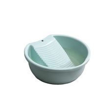 Large Laundry Basin with Built-in Washboard for Dormitory Use