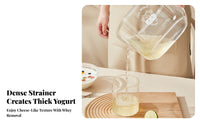 Large Capacity Greek Yogurt Strainer Food-Grade Material Yogurt Whey Separator Easy to Clean for Refrigerator