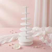 Multi-Tier Cake Stand Sturdy Cupcake Stand with Plates Primary Tiered Dessert Display for Dessert Makers, Event Decorators