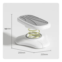 Spring Footrest Curved Foot Stool with Spring Portable Footstool Comfortable Ottoman Sturdy for Office, Toilet