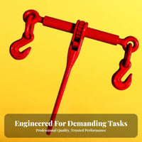 High Strength Ratchet Load Binder Drop Forged Heavy Duty Chain Binder Secure Locking for Riggers, Farmers, Transportation, Industrial Use