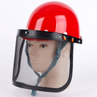 Brush Cutter Safety Visor Anti-Spray Lawn Mowing Face Visor Mesh Safety Visor Interchangeable Screens Safety Equipment