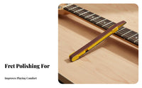 DIY Repair Fret Sanding Pen Portable Guitar Fret Polisher Time-Saving for Guitarists, Bass Players, Workshop, Home Studio