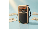 Multi-Band Mini Rechargeable Radio Telescopic Antenna AM/frequency Modulation Pocket Radio Wrist Strap
