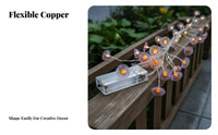 Chrysanthemum Copper Wire Lights Ambient Lighting Flower Battery Powered House Decoration for Kids, Teens, Garden, Wedding, Bedroom