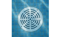 Grille-Style Pool Main Drain Cover 203 Mm Screw-Mount Pool Drain Cover Circular Frame Frame Mounting Holes
