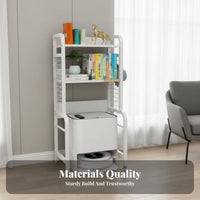 Multi-Functional Robot Vacuum Stand Space-Saving Shelving Unit Freestanding Design Utility Rack Tidy Charging Station for Organization lovers, Apartment Dwellers, Homeowners, Living Room, Balcony, Small Spaces, Hallway