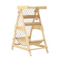 Cat Climbing Frame Sturdy Cat Activity Center with Hammock Compact Furniture for Indoor