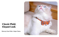 Plaid Bow Tie Cat Lightweight and Comfortable Cat with Bow Tie Soft Material Pet Supplies for Cats, Small Pets, Daily Wear, Indoor, Travel
