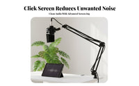 Condenser Audio Device Low Noise Audio Device Crystal Clear Sound Audio Equipment for Streamers, Audio Narration Artists, Live Broadcasting