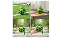Football Cup Stainless Steel Insulated Cup with Strap Insulated Soccer Ball Water Bottle for Kids, Students, Outdoor Sports, School